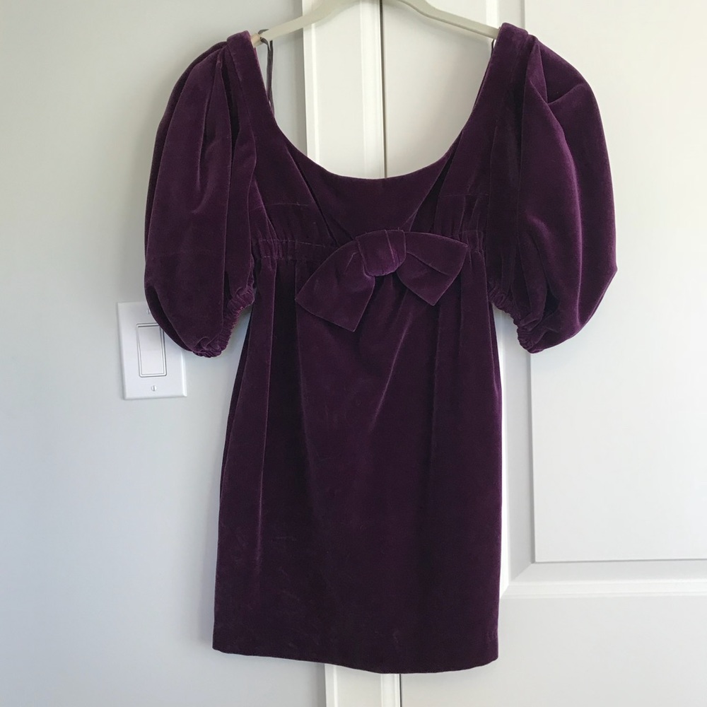 VINTAGE Velvet Purple Dress!!!